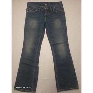 Silver Suki Surplus Bootcut Flap Pocket Women's Blue Jeans 30x30 EUC